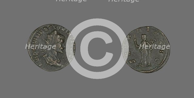 Coin Portraying Emperor Quintillus, 270. Creator: Unknown.