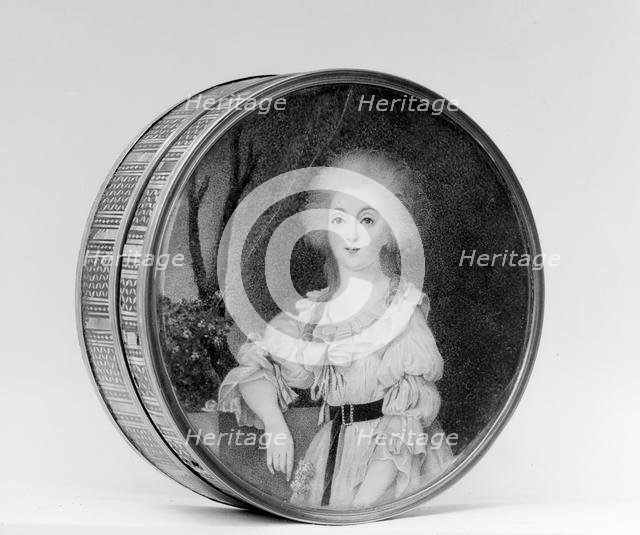 Box with portrait of a woman, 1768-75. Creator: Unknown.