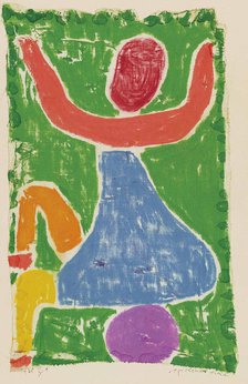 Spielendes Kind (Child playing), 1938. Creator: Klee, Paul (1879-1940).