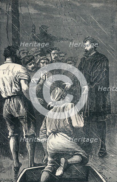 Vasco da Gama Refuses to Turn Back Again, 1904 Artist: Unknown.