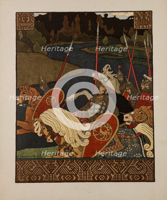 Illustration for  Old Russian Legend Volga, 1901-1904.