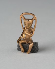 Pendant in the Form of a Seated Musician, A.D. 1000/1500. Creator: Unknown.