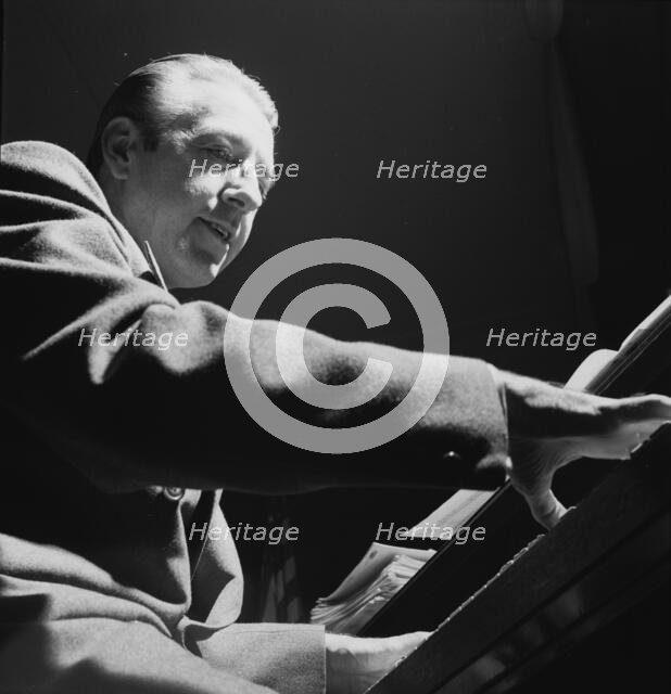 Portrait of Jess Stacy, New York, N.Y.(?), ca. Jan. 1947. Creator: William Paul Gottlieb.