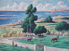 Île à bois, Kermouster, Lézardrieux, 1914. Creator: Luce, Maximilien (1858-1941).