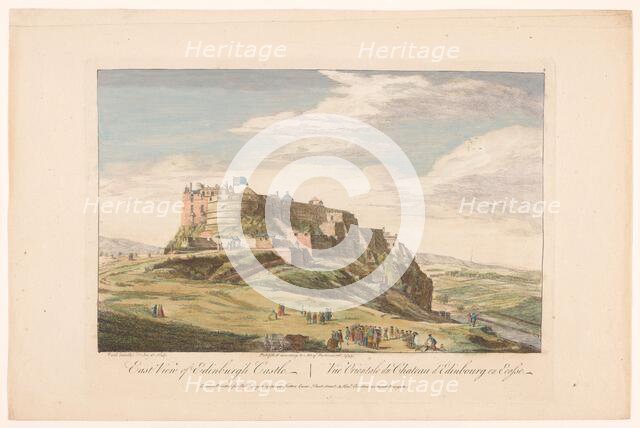 East view of Edinburgh Castle, Scotland, 1753. Creator: Paul Sandby.