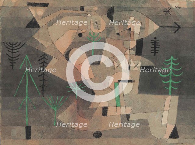 Garden Plan, 1922. Creator: Klee, Paul (1879-1940).