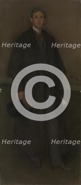 Arrangement in Flesh Color and Brown: Portrait of Arthur Jerome Eddy, 1894. Creator: James Abbott McNeill Whistler.