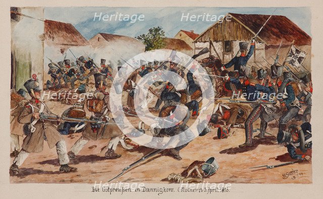 The Battle of Möckern on April 5, 1813.