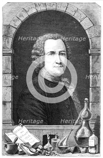 Guillaume Francois Riuelle, 18th century French chemist, 1874. Artist: Unknown