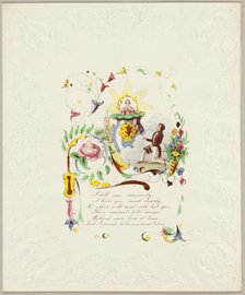 I Tell You Sincerely (Valentine), c. 1840. Creator: George Kershaw.