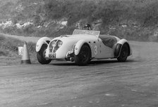 Healey Silverstone, Firle hillclimb 1957, D.L. Mathews. Creator: Unknown.