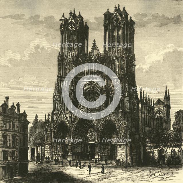 'The Cathedral, Rheims', 1890.   Creator: Unknown.