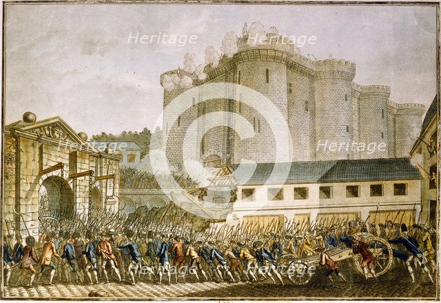 The Storming of the Bastille, 1789.