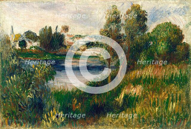 Landscape at Vétheuil, c. 1890. Creator: Pierre-Auguste Renoir.