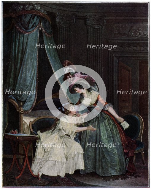 'L'Indiscretion', 1786 (1931).Artist: Jean-François Janinet   