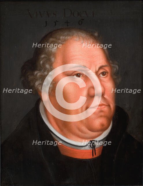 Portrait of Martin Luther (1483-1546), 1540-1640. Creator: Lucas Cranach the Elder.