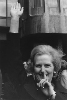 British cartoonists honour Margaret Thatcher, 4th May 1976. Artist: Unknown