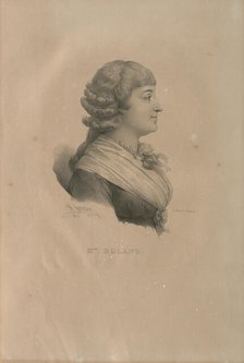 Portrait of Madame Roland (1754-1793), 1825. Creator: Delpech, François Séraphin (1778-1825).