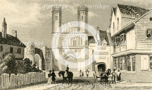 'St. Augustine's Gate, Canterbury. Kent', c1835. Creator: Unknown.