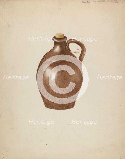 Stone Jug, 1935/1942. Creator: Margaret Stottlemeyer.