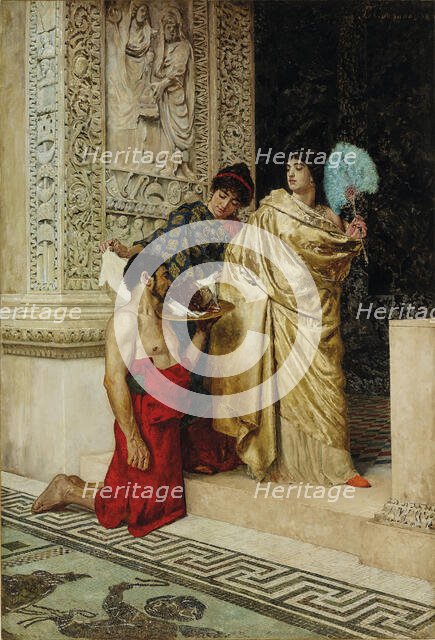 Salome receives the Head of John the Baptist, 1886. Creator: Smirnov, Vasili Sergeevich (1858-1890).