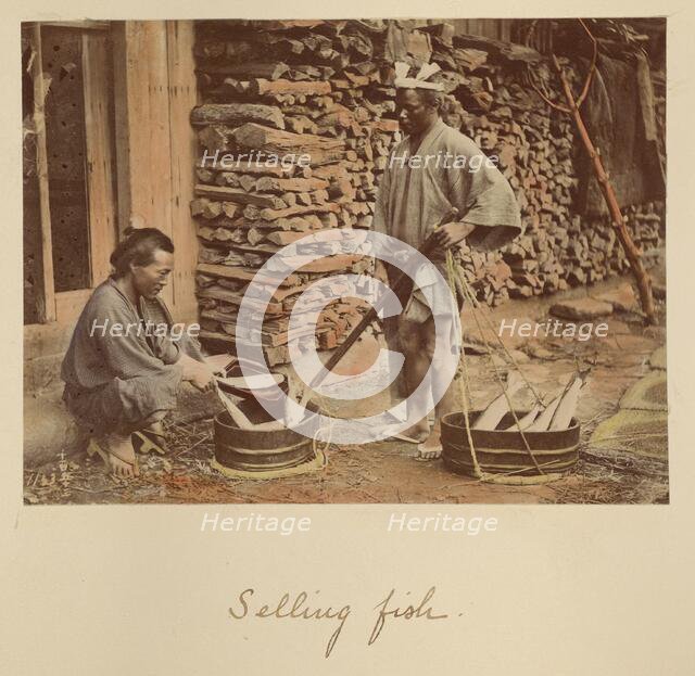 Selling Fish, about 1873-1883. Creator: Shinichi Suzuki I.
