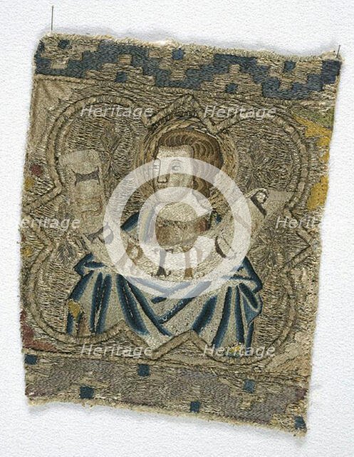 Fragment from an Orphrey, Florence, 1360s. Creator: Unknown.