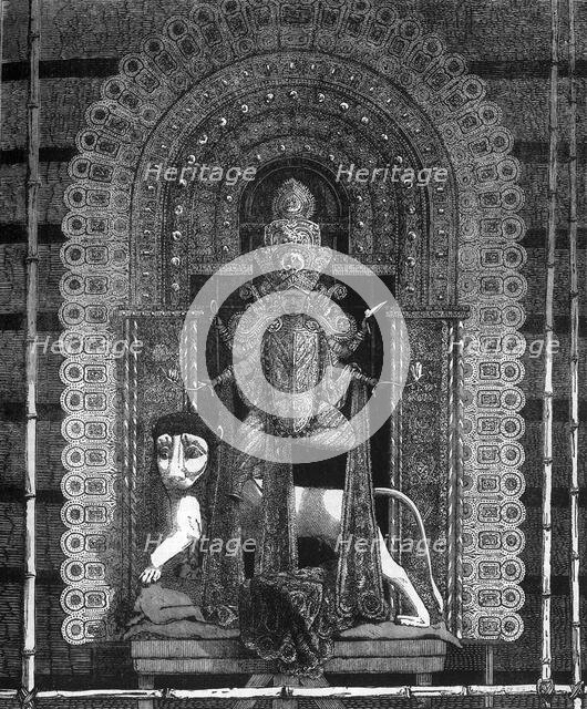 'The Goddess Kali, the Favourite Divinity of the People of Calcutta', c1891. Creator: James Grant.
