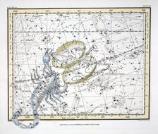 The Constellations (Plate XIX) Libra and Scorpio, 1822.