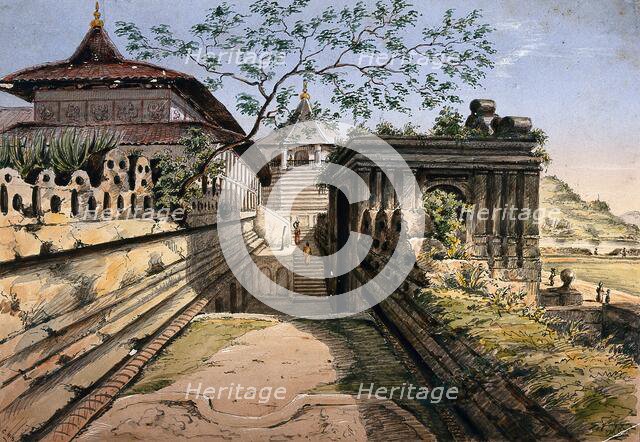 Possibly the temple at Nu Tooth, Sri Lanka, c19th century. Creator: Unknown.