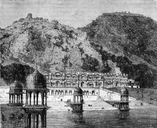 'View of the Lake of Ulwar', c1891. Creator: James Grant.