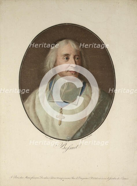 Portrait of Jacques-Bénigne Bossuet (1627-1704), c. 1795. Creator: Alix, Pierre-Michel (1762-1817).