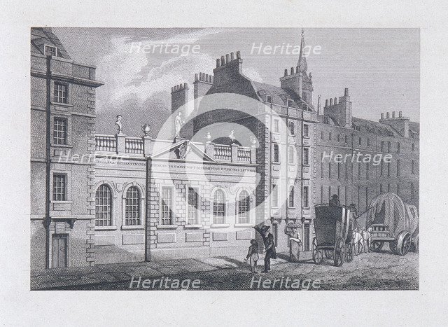 St Paul's School, London, 1814. Artist: Samuel Owen