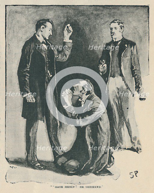 'Have Mercy! He Shrieked', 1892. Artist: Sidney E Paget.