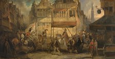 The Joyous Entry of the Duke of Anjou into Antwerp, 1840. Creator: Jan August Hendrik Leys.