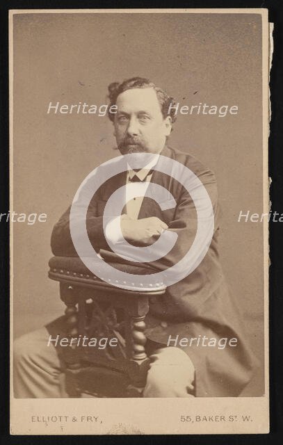 Portrait of David Forbes (1828-1876), 1874. Creator: Elliott & Fry.