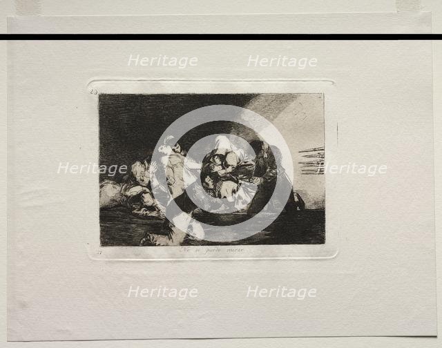 The Horrors of War: One Cant Look. Creator: Francisco de Goya (Spanish, 1746-1828).