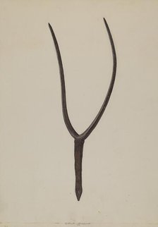 Hay Fork, 1938. Creator: Albert Geuppert.
