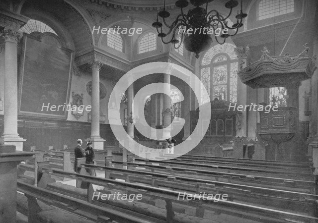 Church of St Stephen, Walbrook, City of London, c1890 (1911). Artist: Pictorial Agency.