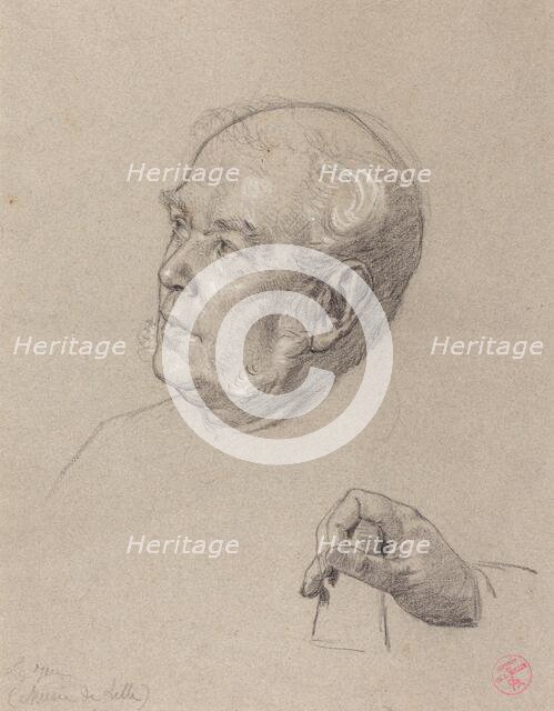 Head and Hand of a Man Throwing Dice, early 1860s. Creator: Charles Louis Lucien Muller.