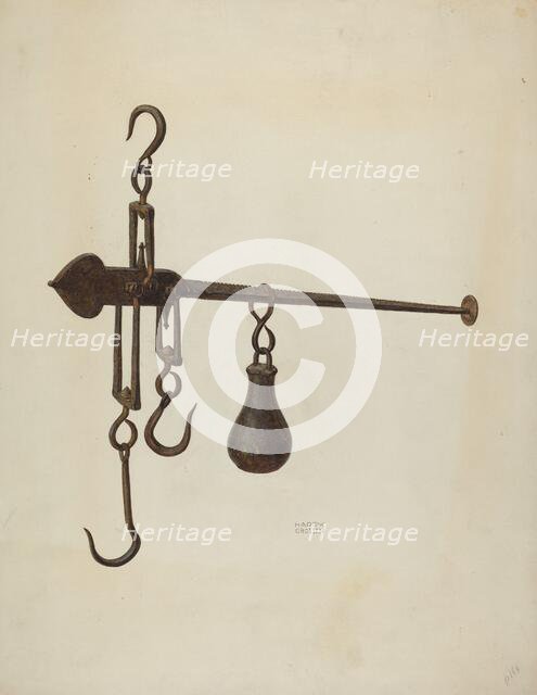 Scales, c. 1938. Creator: Harry Grossen.