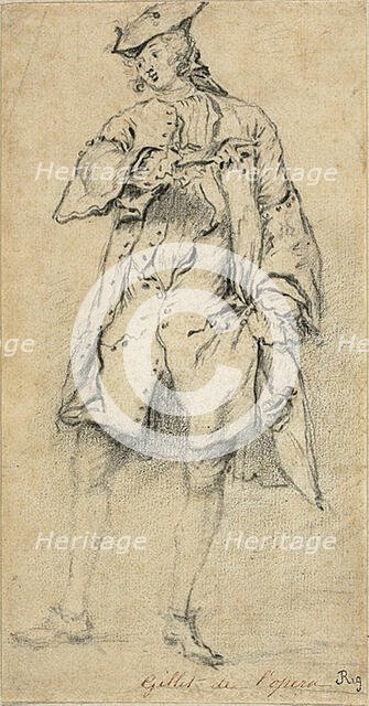 Young Man Standing, 18th century. Creator: Nicolas Lancret.