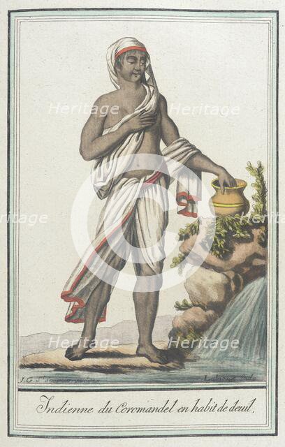 Costumes de Différents Pays, 'Indienne du Coromandel en Habit de Deuil', c1797. Creator: Jacques Grasset de Saint-Sauveur.