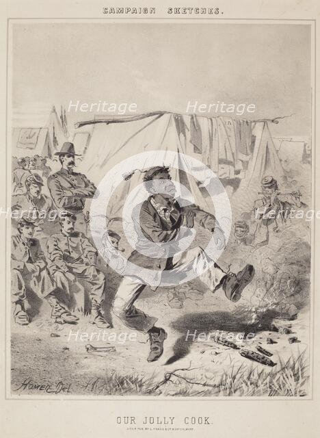 Our Jolly Cook (Campaign Sketches). Creator: Winslow Homer.