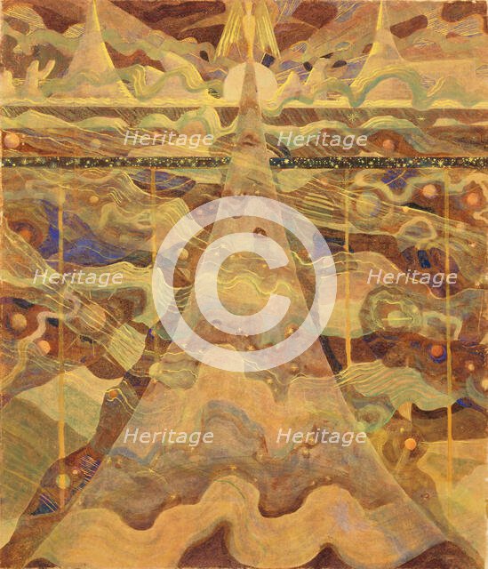 Sonata No. 6 (Sonata of the Stars). Allegro, 1908. Creator: Ciurlionis, Mikalojus Konstantinas (1875-1911).