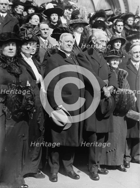 Radcliffe, Dr. Wallace Pastor, New York Avenue Presbyterian Church with Woodrow Wilson, G..., 1914. Creator: Harris & Ewing.