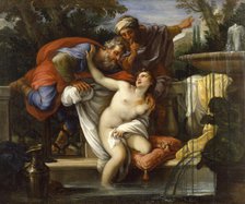 Susannah and the Elders, c1700-1727. Creator: Giuseppe Bartolomeo Chiari.