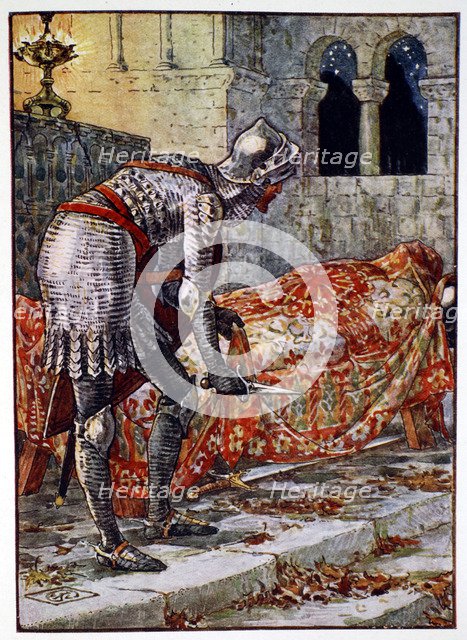 'Sir Lancelot in the Chapel Perilous', 1911. Artist: Unknown