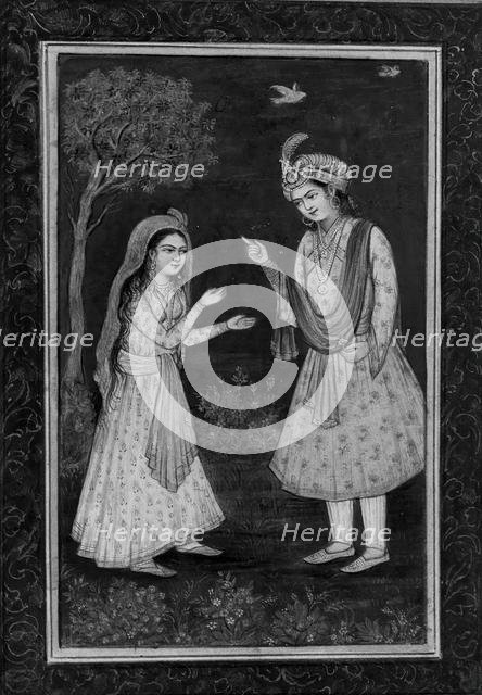 Royal Lovers in a Landscape Setting, ca. 1800. Creator: Unknown.