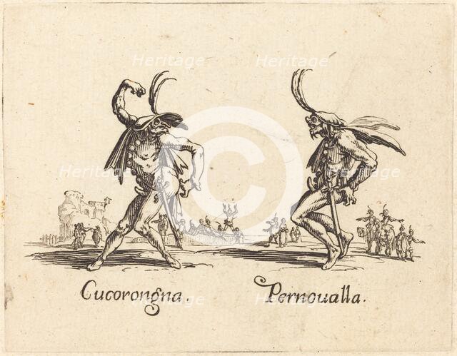 Cucorongna and Pernoualla, c. 1622. Creator: Jacques Callot.